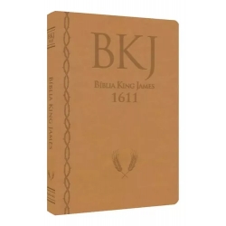Bíblia King James 1611 - ampliada - letra gigante - capa ultra-fina - luxo mostarda